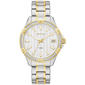 Womens Caravelle Two-Tone Crystal Bezel Bracelet Watch - 45M120 - image 1