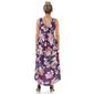 Womens 24/7 Comfort Apparel Floral Sleeveless Pleated Dress - image 3