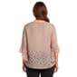 Plus Size Kasper 3/4 Flounce Sleeve Dandelion Floral Blouse - image 2