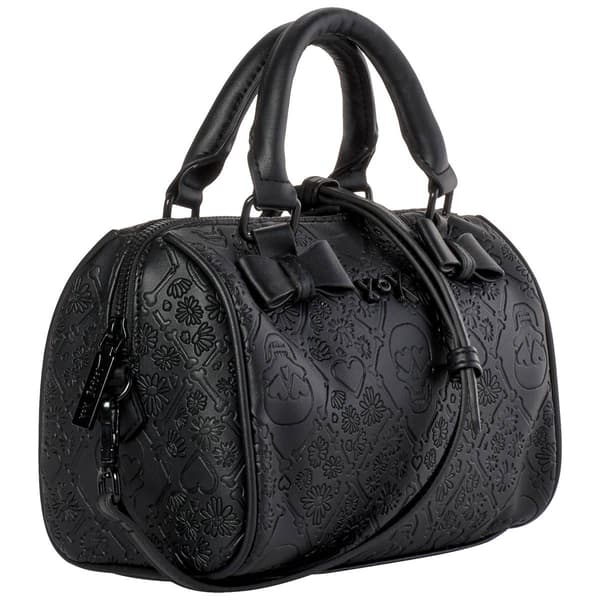 Betsey Johnson Jean Barrel w/Studs Crossbody