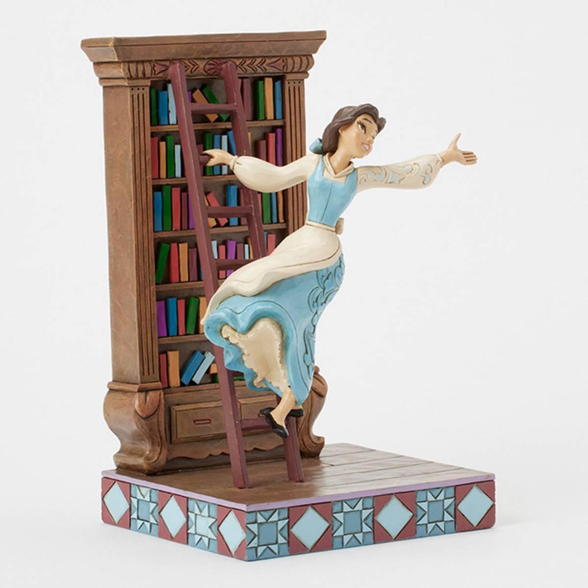 Jim Shore Disney Traditions Belle w/ Bookshelf Figurine