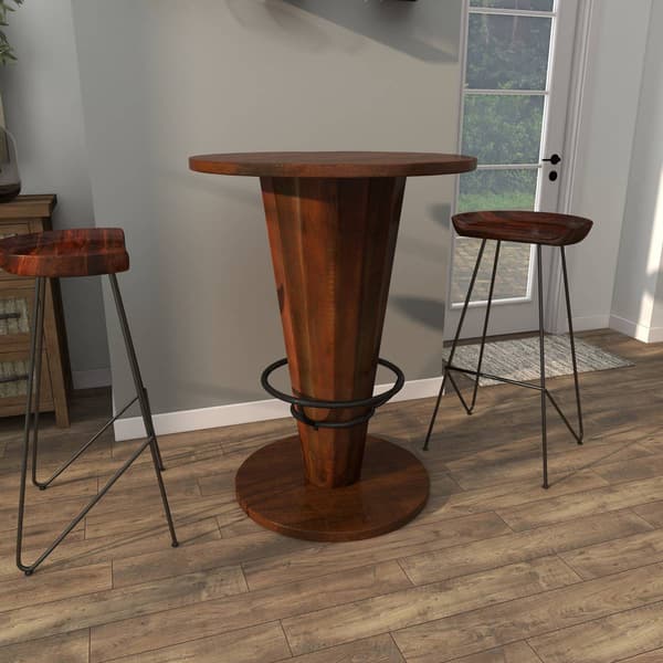9th & Pike® Brown Gum Tree Wood Rustic Dining Table