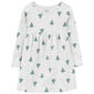 Toddler Girl Carters&#40;R&#41; Christmas Tree Long Sleeve Dress - image 1