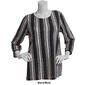 Petite Preswick & Moore&#174; 3/4 Sleeve Stripe Scoop Neck Blouse - image 3