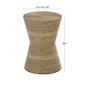 9th & Pike® Traditional Brown Seagrass Accent Table - image 3