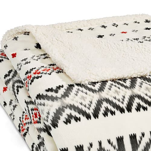 Eddie Bauer Mountain Village Chili Sherpa Blanket