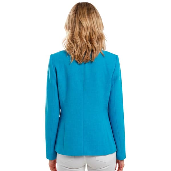Womens Kasper One Button Seam Detail Flap Pocket Blazer