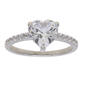 Gianni Argento Sterling-Silver Heart Shape Cut Statement Ring - image 1