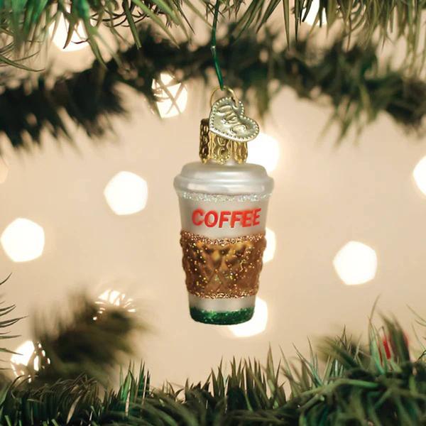 Old World Christmas Mini Coffee To Go - image 