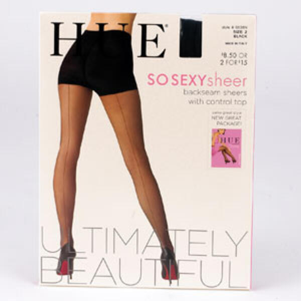 Womens HUE&#40;R&#41; So Sexy Back Seam Pantyhose - image 