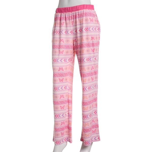 Womens MUK LUKS&#40;R&#41; Butterfly Fair Isle Cloud Knit Pajama Pants - image 