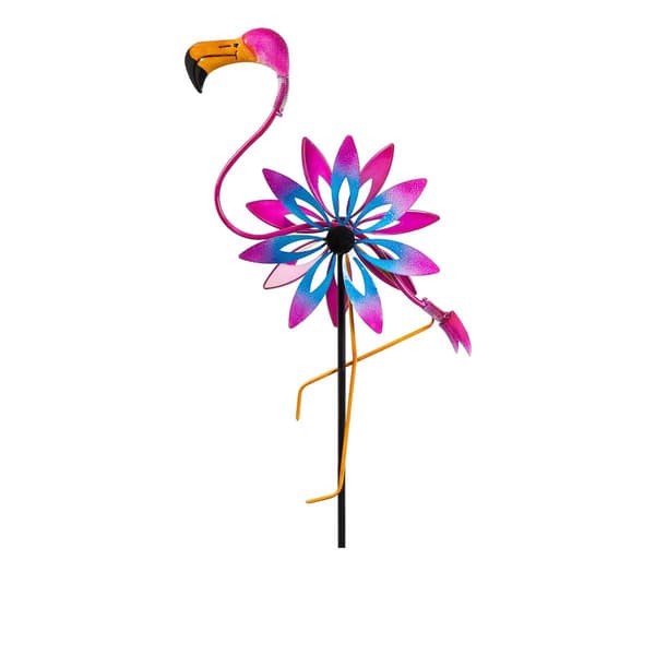 Evergreen Flamingo Wind Spinner - image 