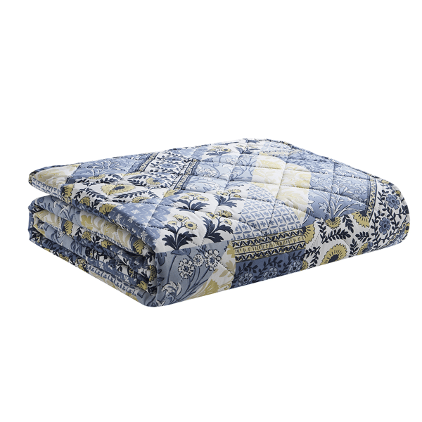 VCNY Home Joel Blue/Yellow 3pc. Patchwork Quilt Set