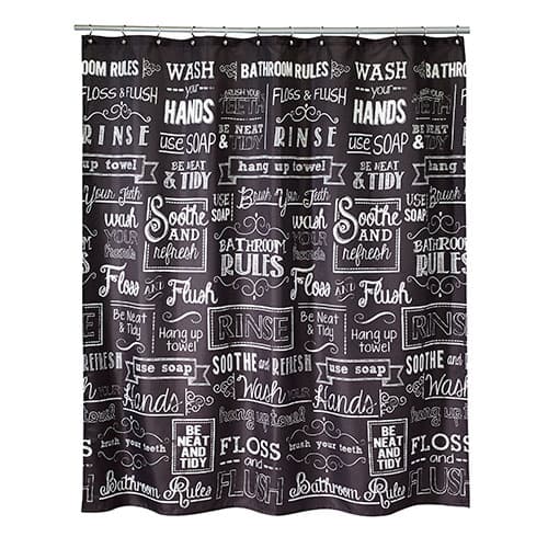 Avanti Chalk It Up Shower Curtain - image 