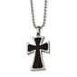 Mens Gentlemen's Classics&#40;tm&#41; Black Carbon Fiber Cross Necklace - image 1