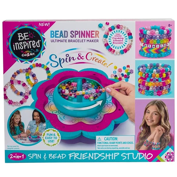 Cra-Z-Art Be Inspired Spin & Bead Bracelet Maker - image 