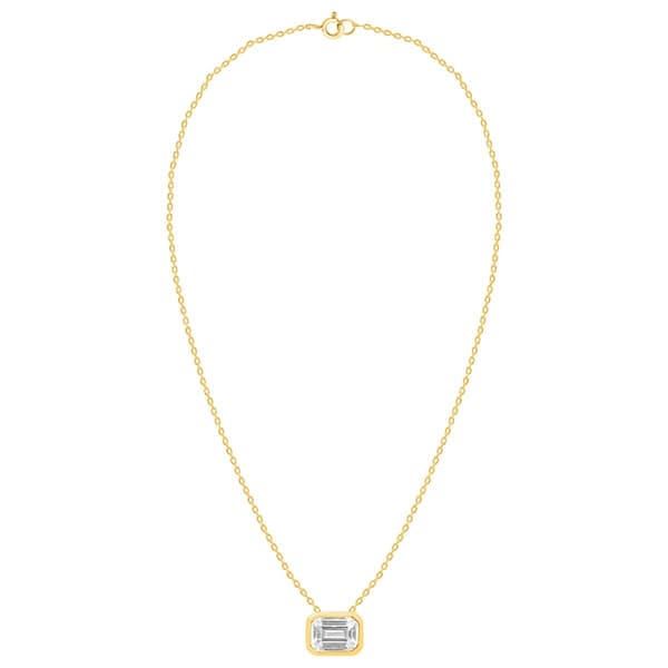 Nova Star(R) 1ctw. Emerald Lab Grown Diamond Solitaire Pendant