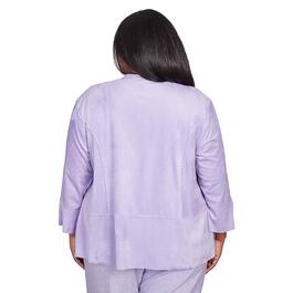 Plus Size Alfred Dunner Isn''t it Romantic Suede Jacket