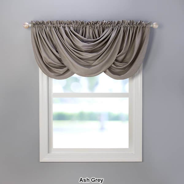 Clarendon Textured Woven Waterfall-Valance - 54x36
