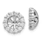 Diamond Classics&#40;tm&#41; White Gold Earring Stud Jackets - image 1