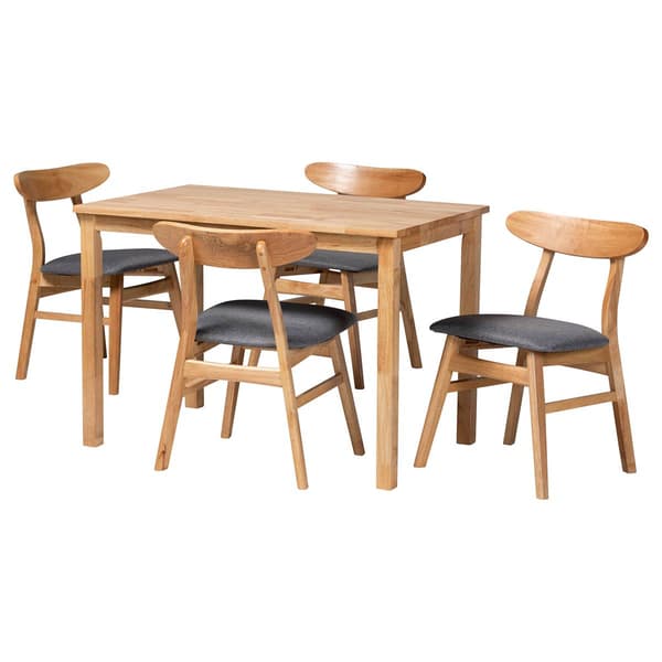 Baxton Studio Norwin Mid-Century 5pc. Dining Set