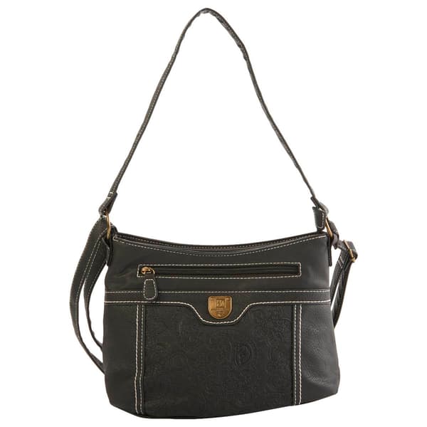 Stone Mountain Crunch Leather Textured Hobo