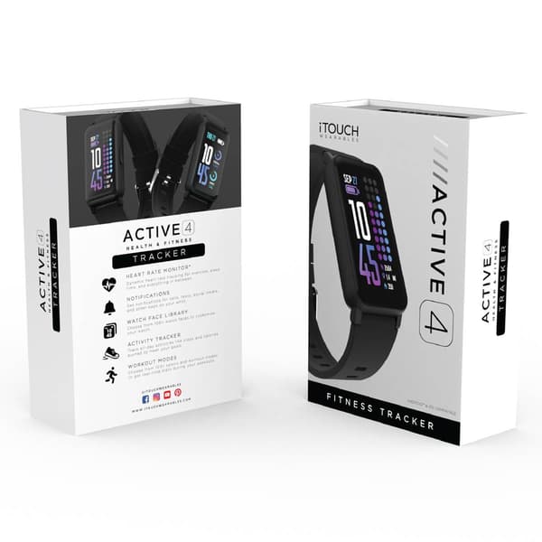 Womens iTouch Active 4 Coral Strap Fitness Tracker - TC4S01-G14