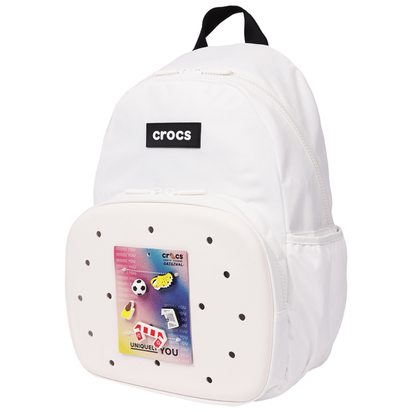 Crocs™ Back to School White Backpack with Sports Jibbitz™ Charms