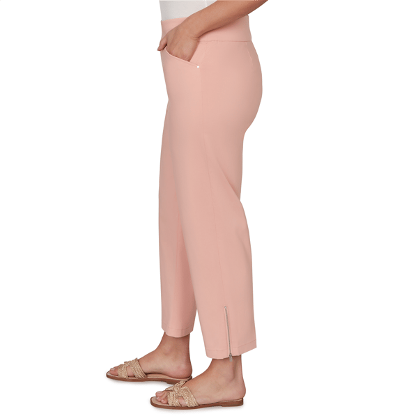Petite Skye’s the Limit Blooming Pastels Pull On Ankle Pants