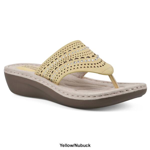 Womens Cliffs by White Mountain Comate Wedge Sandals