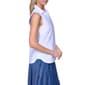 Womens Nautica Sleeveless Button Front Poplin Shirt - image 3