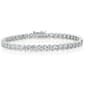 Silver Plated Cubic Zirconia S Tennis Bracelet - image 1