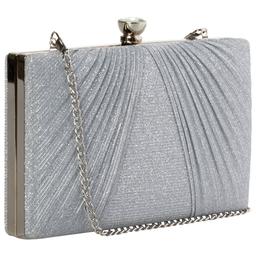 D''Margeaux Shirred Clutch With Chain