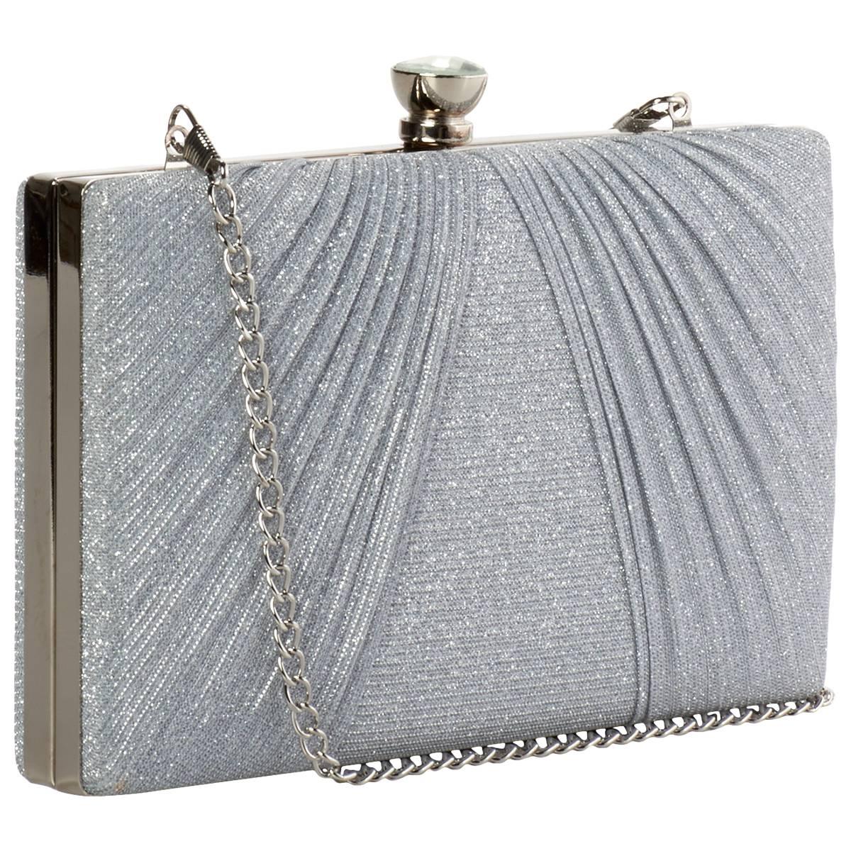 D''Margeaux Shirred Clutch With Chain