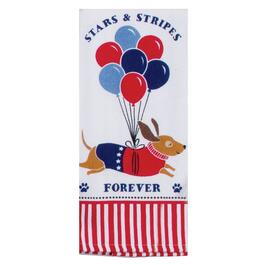 Kay Dee Stars & Stripes Dog Terry Kitchen Towel