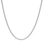 16in. Sterling Silver Polished Solid Rope Chain Necklace - image 1