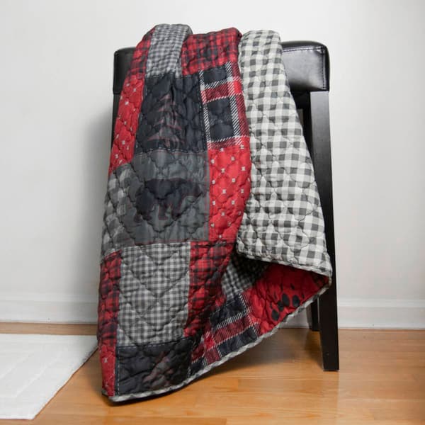 Donna Sharp Red Forest Throw Blanket