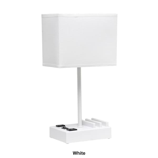 Simple Designs Modern Rectangular Multi-Use Light Table Lamp