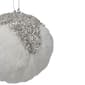 Northlight 4.25in. Glittered White and Silver Sequined Christmas - image 4