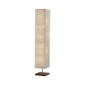HomeRoots 57 Brown And White Two Light Column Floor Lamp With W - image 1