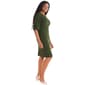 Womens Connected Apparel Tie Sleeve Solid Crepe Sheath Dress - image 4
