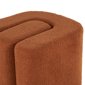9th & Pike® Contemporary Copper Polyester Ottoman - image 5