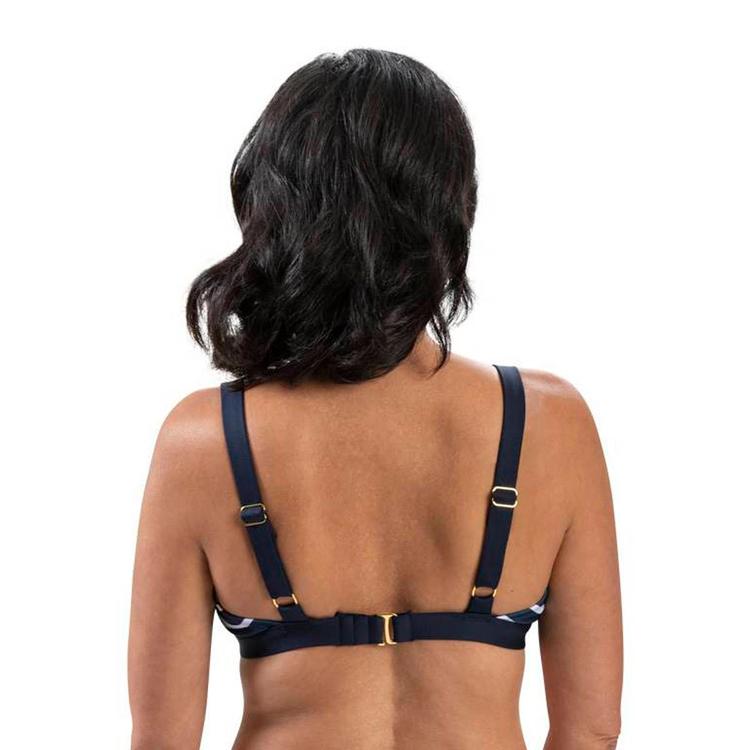 Womens Dolfin® Aquashape Nautical Tie-Front Bikini Swim Top