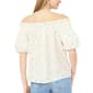 Womens Cece Off the Shoulder Bubble Sleeve Floral Diamond Blouse - image 2