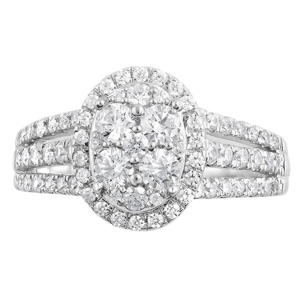 Nova Star&#174; White Gold Lab Grown Diamond Engagement Ring
