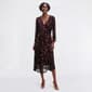 Womens Harper 241 3/4 Sleeve Print ITY Hanky Hem Dress - image 2