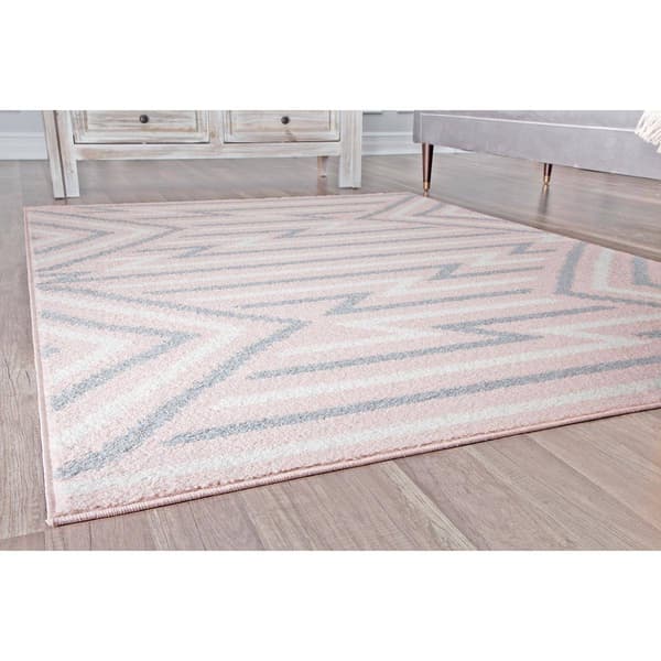 Rugs America™ Miko Strawberry Geometric Contemporary Area Rug