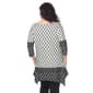 Plus Size White Mark 3/4 Sleeve Aicha Tunic Top - image 2