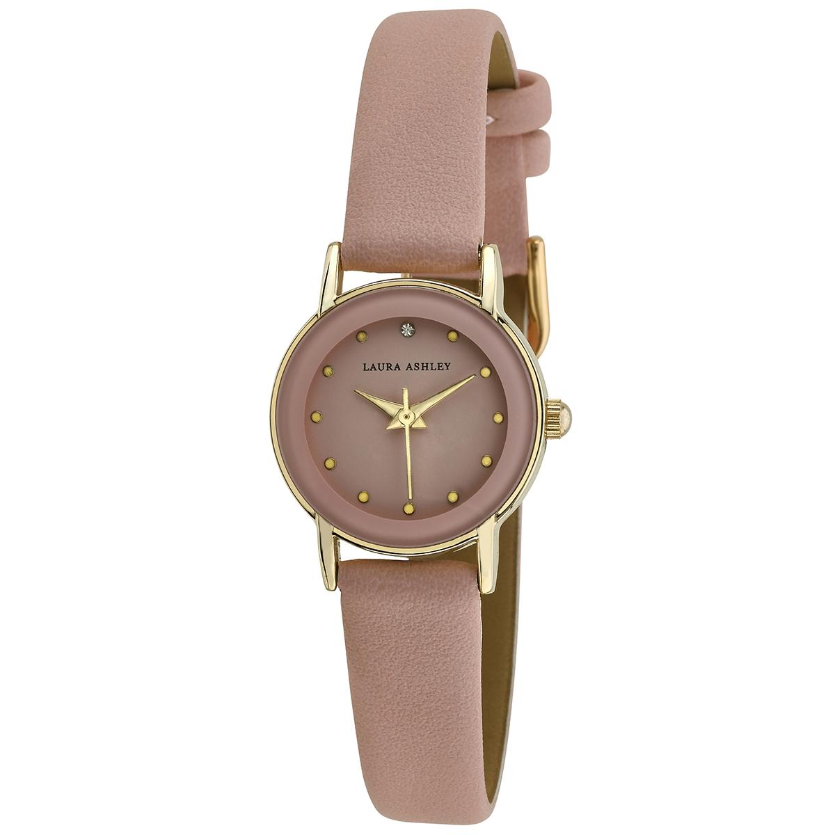 Womens Laura Ashley® Pink Dial and Strap Watch - LA3002PK