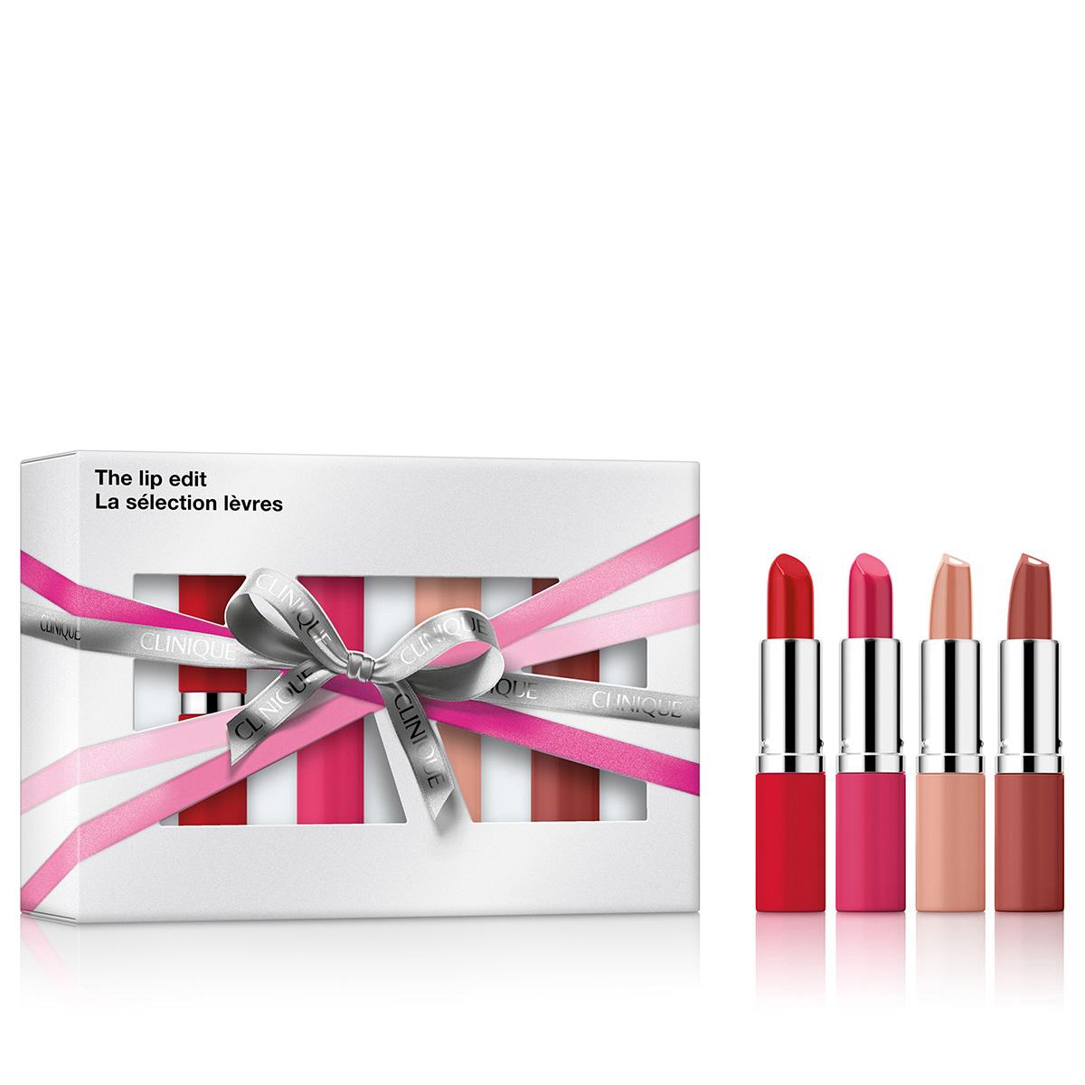 Clinique 4pc.The Lip Edit: Lipstick Holiday Gift Set - $110 Value